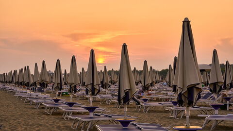 Una playa en Bibione