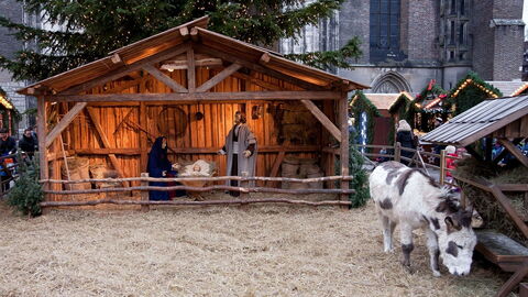 Pesebre en Greccio de Giotto