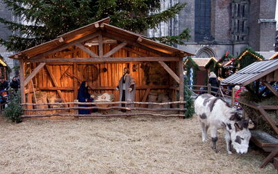 Pesebre en Greccio de Giotto