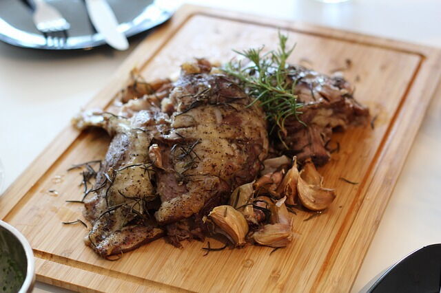 Pascua cordero asado