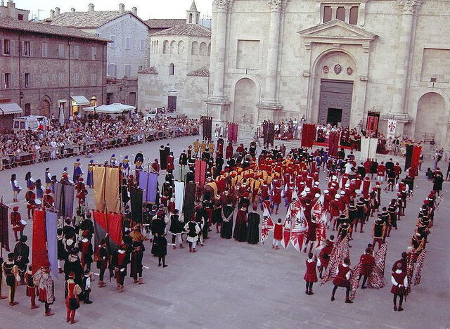 Ceremonia oficial de Giostra della Quintana