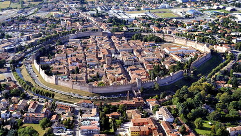 Vista de las murallas de Cittadella