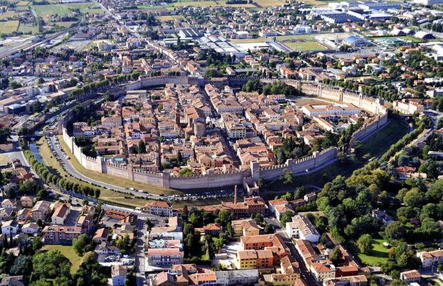 Vista de las murallas de Cittadella