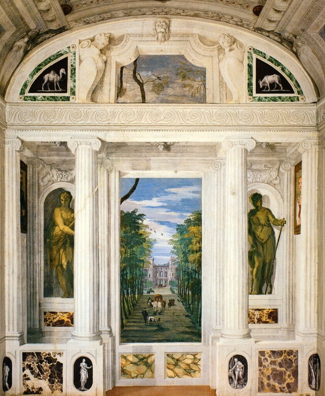 Cuadros de Veronese en Villa Barbaro