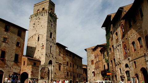 Plaza en San Gimignano