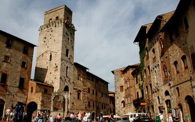 Plaza en San Gimignano
