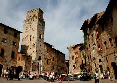 Plaza en San Gimignano