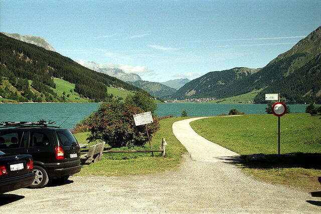 Lago Reschen, Vista