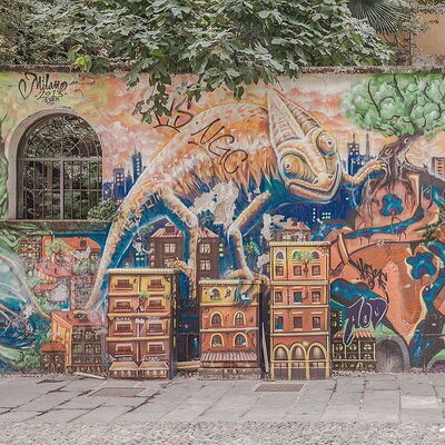 Arte en la calle en Milán