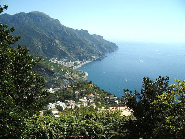 Vista de la costa desde Ravello