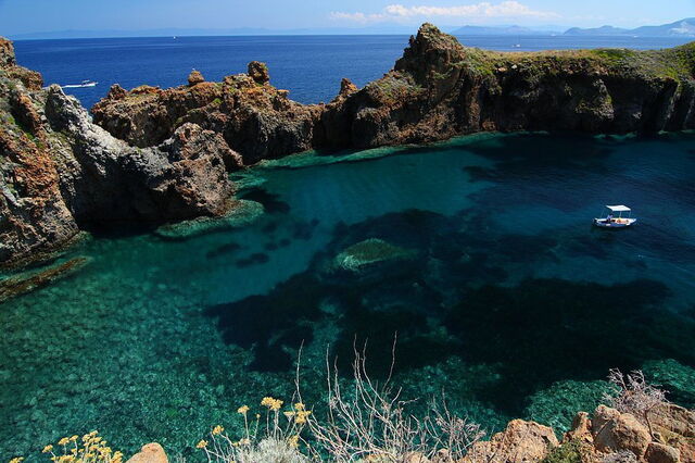 Vistas al mar en Panarea