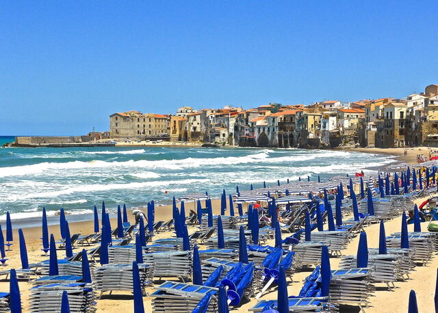 Cefalù, playa