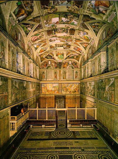 la Capilla sixtina de Michelangelo