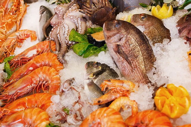 Selección de mariscos