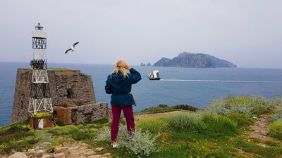 Punta Campanella, Faro y torre