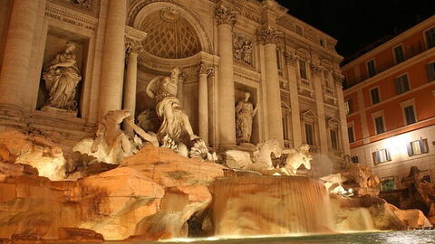 La Fontana de Trevi en Roma
