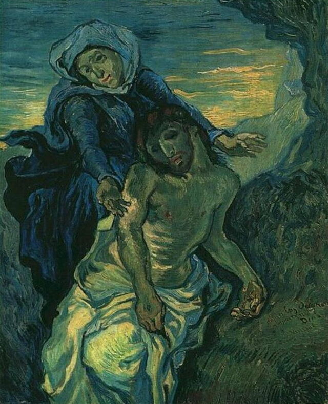 La Pietà (después Delacroix)