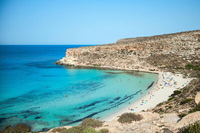 Playa de Lampedusa, Sicilia