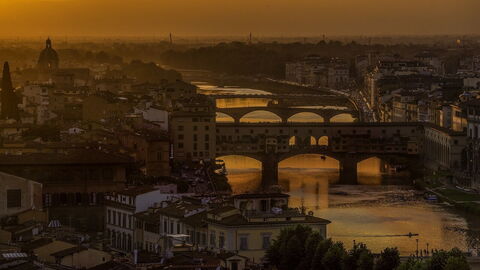 Puesta de sol en Florencia