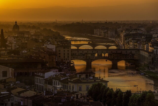 Puesta de sol en Florencia