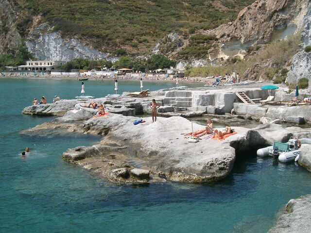 Playa en una de las Islas Pontinas