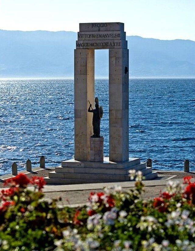 Vista del mar en Reggio Calabria