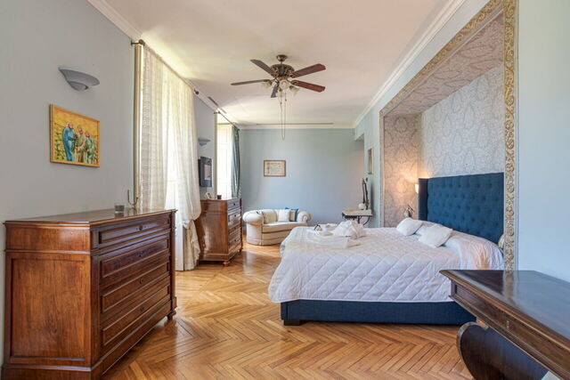 Una de las suites de Villa Gallietta