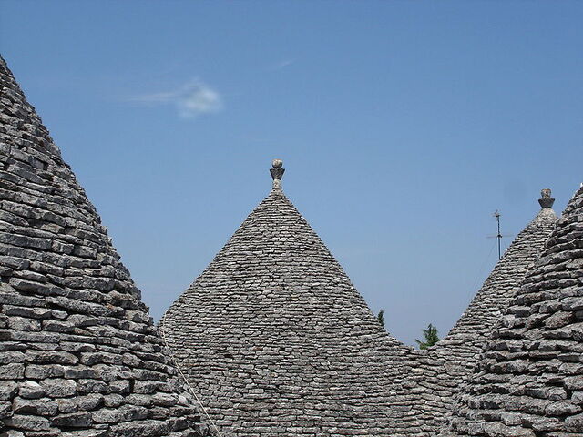 Tejados de las casas de Trull