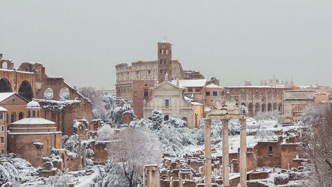 Nieve en Roma