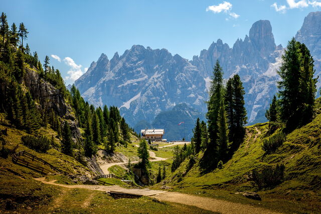 Primavera en las montañas de Italia