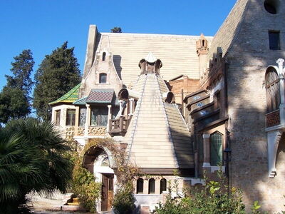 Techo característico de Casina delle Civette