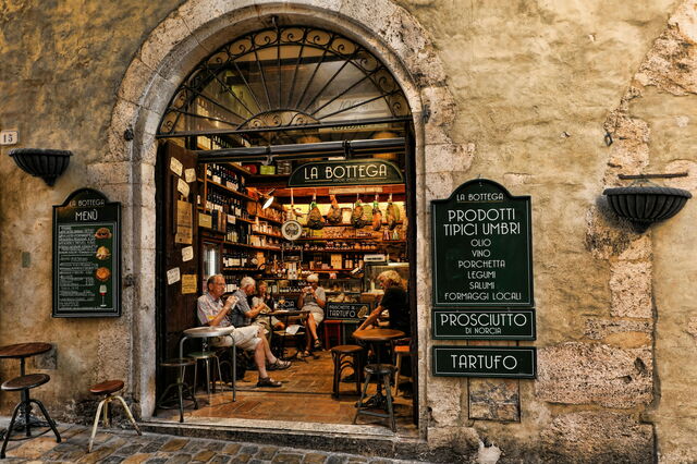 Un restaurante en Italia