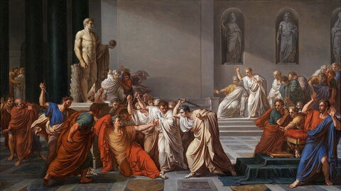 La Muerte de César, de Camuccini