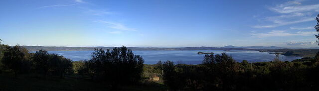 Vista del Lago de Bolsena