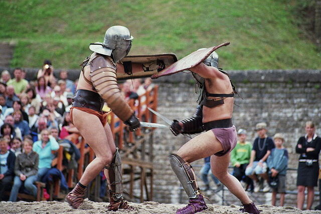 Reconstrucción de Gladiadores