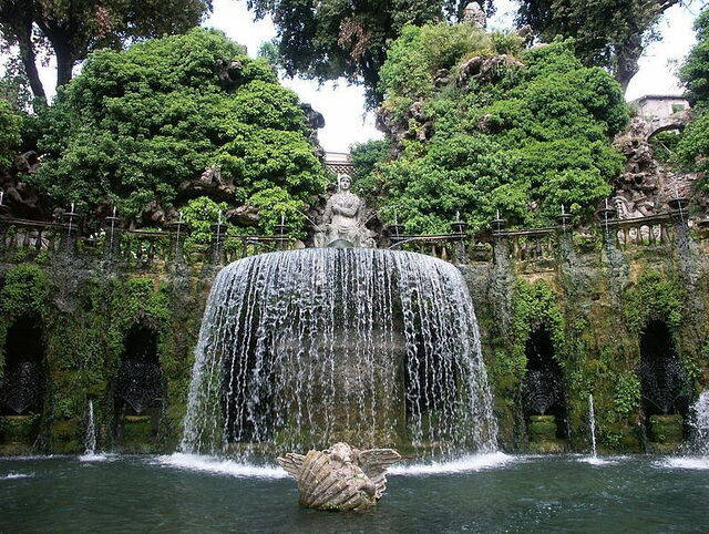 Una fuente en Villa d'Este