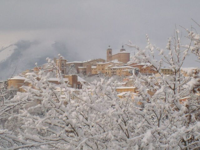 Camerino en la nieve