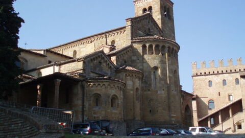 Plaza principal en Castell'Arquato