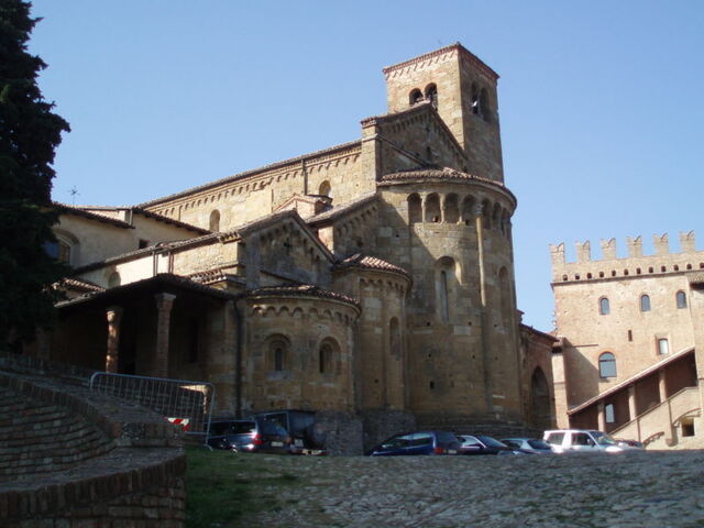 Plaza principal en Castell'Arquato
