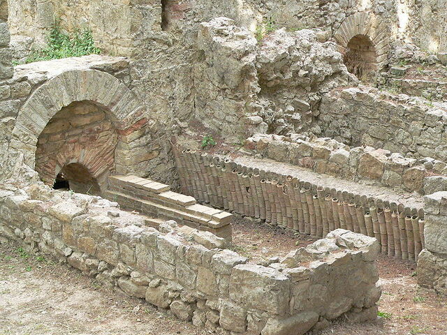 Sistema de calefacción en Villa Romana