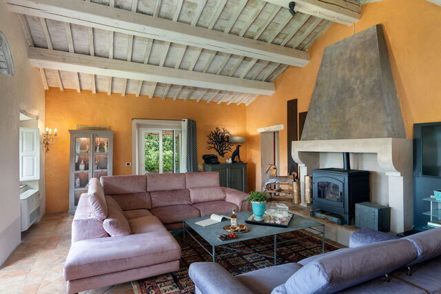 Sala de estar, Villa San Casciano