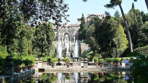 Un estanque en Villa d'Este
