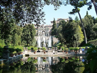 Un estanque en Villa d'Este