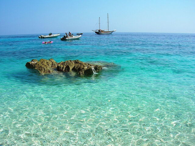 Cala Goloritzè, agua