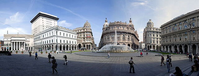 Piazza di Ferrari en Génova