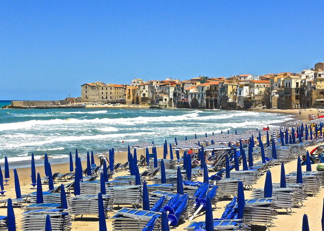 Cefalú, playa