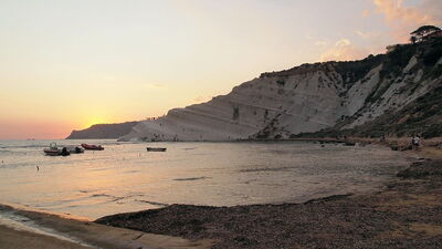 Atardecer, Scala dei Turchi