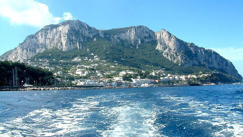 Vista de la isla de Capri