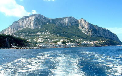 Vista de la isla de Capri