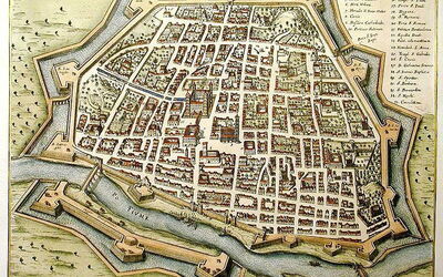 Mapa medieval de Ferrara
